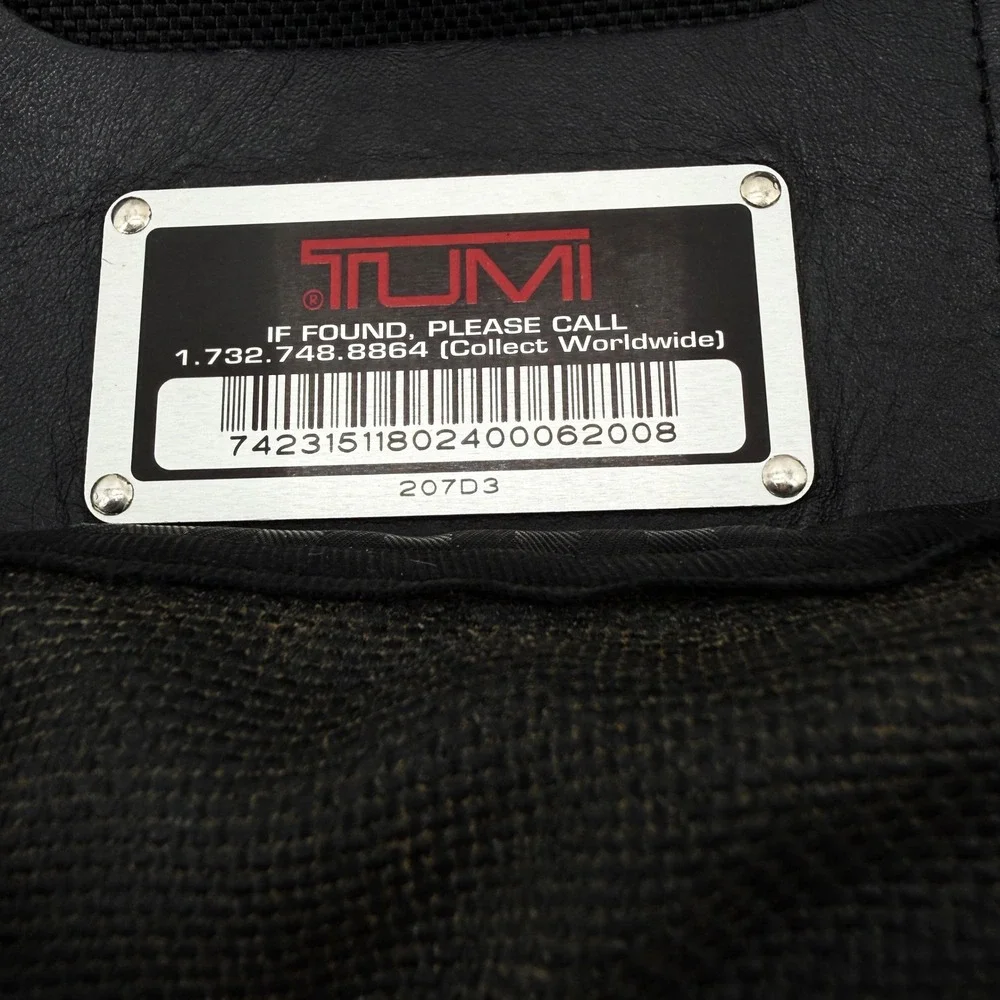 Tumi Black Nylon Expandable Laptop Briefcase‎ Messenger Bag Travel Vacation Gift